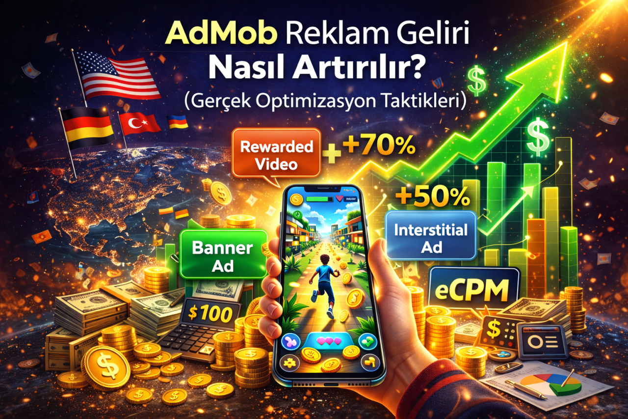 AdMob Reklam Geliri Nasıl Artırılır? Gerçek Optimizasyon Taktikleri
